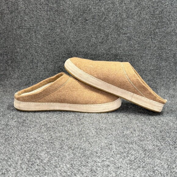 OluKai Hamani Hulu Mule slippers Men\'s Size 10 Oatmeal Wool Slip On House Shoes main image 9